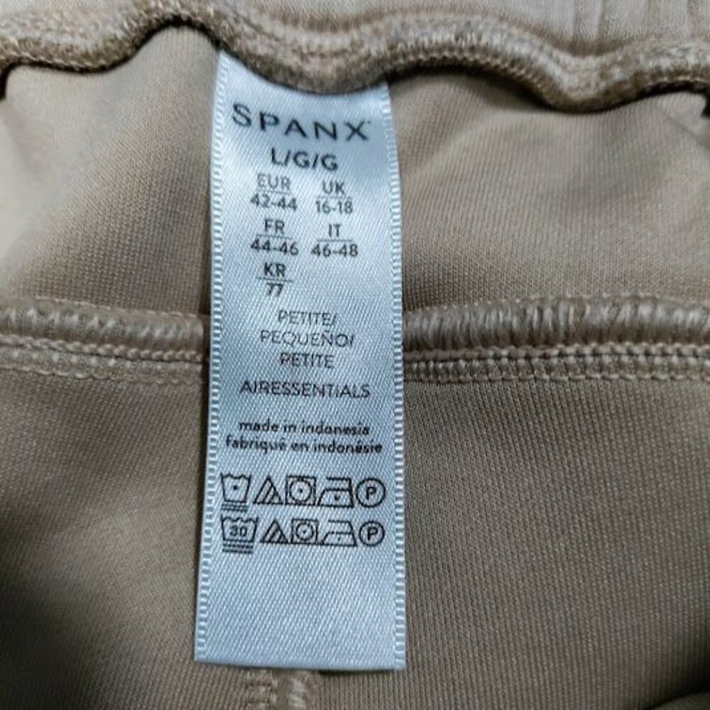 Spanx AirEssentials Womens Large Drawstring Cropped Wide Leg Lounge Pants Fawn - Picture 5 of 8